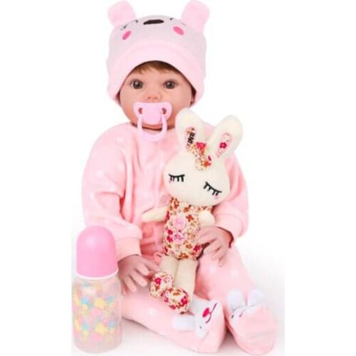NPK original 22 inch bebe reborn doll baby girl alive bonecas silicone baby doll Kids Birthday Surprise Gifts