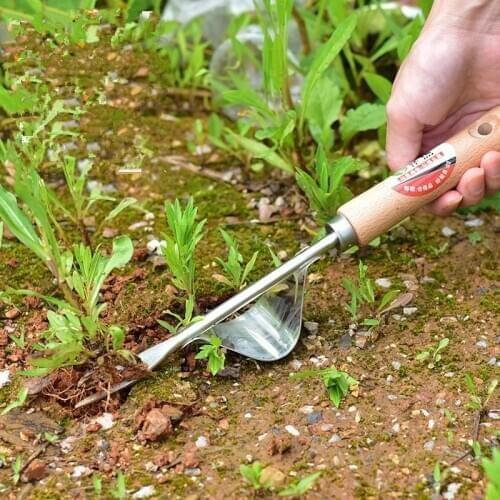 Stainless Steel Root Extractor Gardening Weeder Weeding Artifact Nursery Fork Sharp Easy to Use Durable PM0464