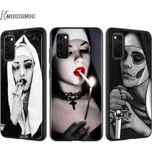 Sister Style Nun Sexy Girl For Samsung Galaxy A01 A11 A12 A22 A21S A31 A41 A42 A51 A71 A32 A52 A72 A02S Soft Phone Case