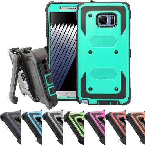 Heavy Duty Shockproof Armor Protective Case Tough Shell Cover+Holster Belt Clip For Samsung Galaxy Note 7 / Galaxy Note FE 2017