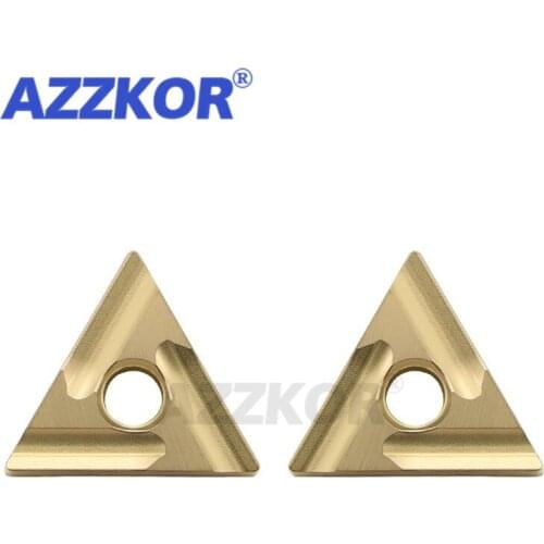 TNMG1604L-S NT9125 Turning Tools Inserts CNC Center Lathe For Ordinary Steel Roughing AZZKOR Triangle Carbide Blades TNMG1604R-S