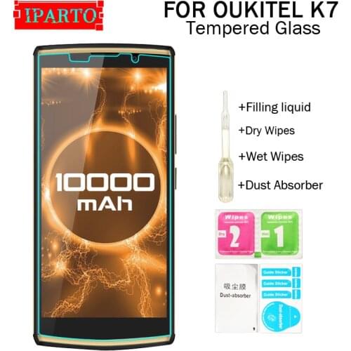 OUKITEL K7 Tempered Glass 100% Good Quality Premium 9H Screen Protector Film Accessories for OUKITEL K7 (Not 100% Covered)