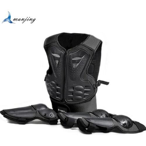 Boys Girls Kids PE Hard Shell Body Protect armor Motorcycle Vest waistcoat Riding sports Chest Back Guard Anti Falling Protector