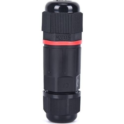 1 Piece Cable Connector Waterproof IP68 16A Electrical Wire Sealed 3 Pin Wire Connector