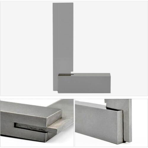 1pc Stainless Steel Angle Square Ruler Guage 90 Degree Grade 1 Angle Wide Base 63x40/80x50mm For Measure Tools