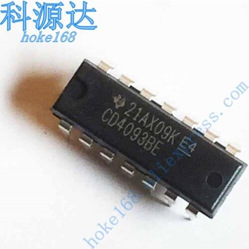 10pcs/lot CD4093BE DIP14 CD4093 In Stock