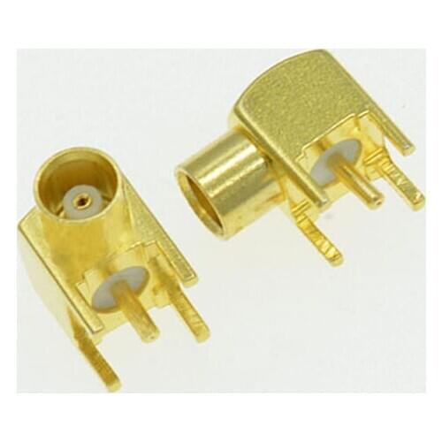10pcs MCX Female Right Angle PCB 50ohm RF Connector