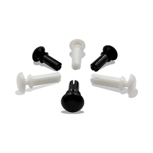 200pcs/pack Nylon Rivets Plastic rivets R shaped black/white R2 R2.6 R3 R3.5 R4 R5 R6 Plastic mats rivets for PC Fan rivets