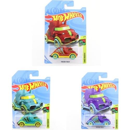 2019-12 TRICERA-TRUCK Original Hot Wheels Mini Alloy Coupe 1/64 Metal Diecast Model Car Kids Toys Gift