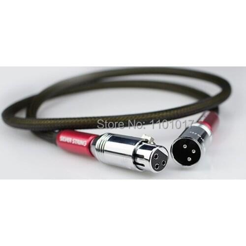 Aucharm AUXLRX2 XLR Interconnect Signal Cable HiFi Exquis Red Copper Silver Plated Wires