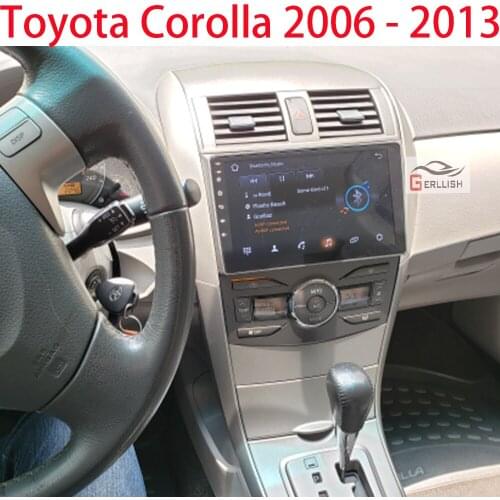 For Toyota Corolla E140 E150 2006 - 2013 Android Auto Autoradio Bluetooth Apple Carplay Wireless Car Audio Radio 1 Din Gps Coche