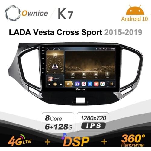 Ownice K7 2din Car Radio Android 10.0 Multimedia Video Player for LADA Vesta Cross Sport 2015-2019 GPS Navigation 8 Core 5G WiFi