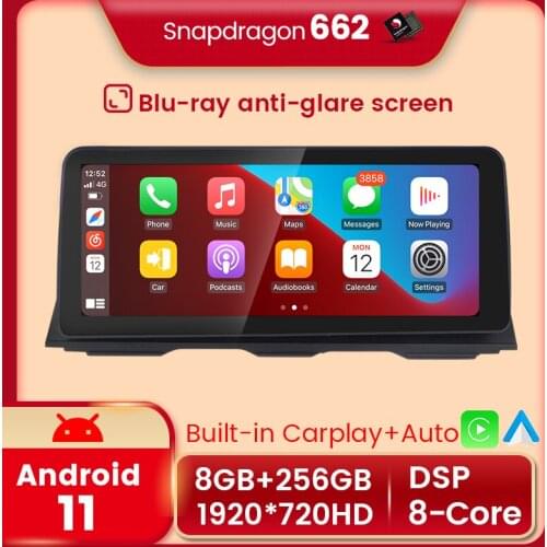 12.3inch Qualcomm 8+256G Android 11 Car Multimedia Player Unit PC Navigation Auto Radio For BMW 5 Series GT F07 2013-2016 NBT