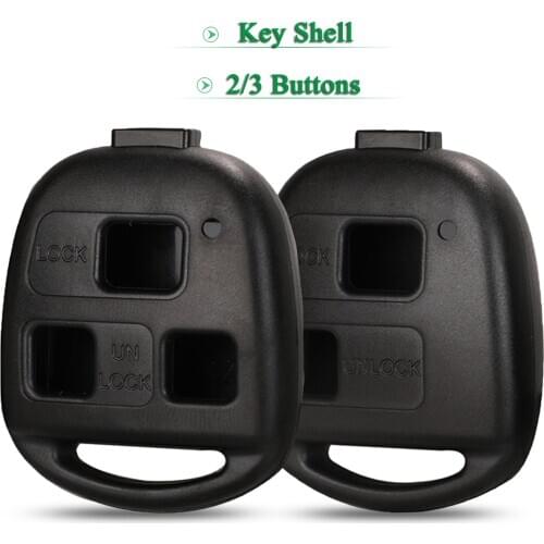 Bilchave 2/3 Buttons Remote Car Key Shell For Toyota Land Cruiser YARIS CAMRY RAV4 Corolla For Lexus RX300 ES300 LS400 GX460