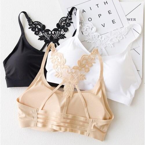 Tube top bra thin spaghetti strap wireless belt pad short design vest tube top underwear female