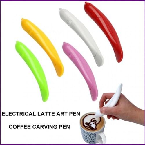 Electrical Latte Art Pen for Coffee Cake Spice Pen Cake Decoration Pen milk decoration pen Coffee Carving Pen Baking Pastry Tool