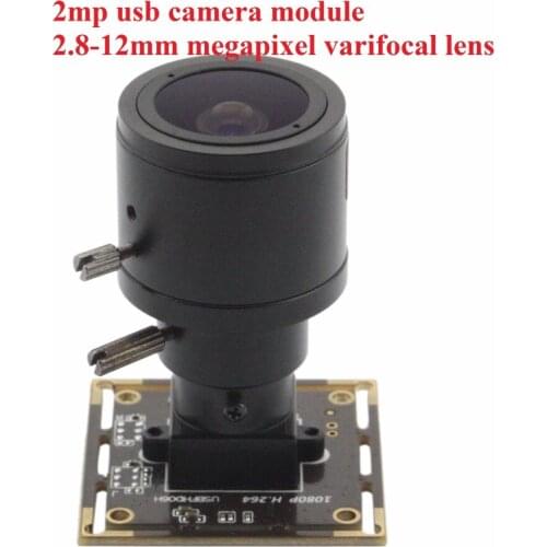 ELP 2mega pixels IMX322 CMOS Sensor Min 0.01lux Full HD USB Camera Low Light With 2.8-12mm Varifocal Lens