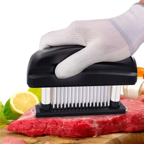 Gadgets For Kitchen Cooking Needles Meat Tools Manual Processors Filler Press Stuffers Hand Food Aid Tenderizer Stainless Steel