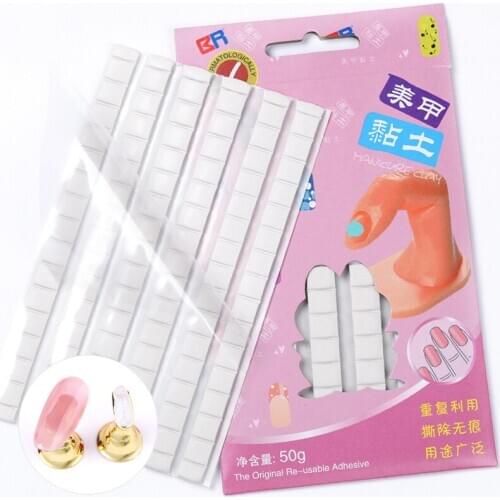 Nail Art Clay Clay Nail Piece Fixing Clay Nail Art Swatch Jewelry Display Mud White