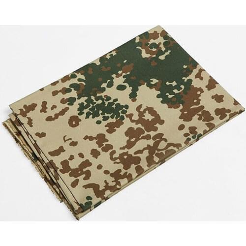 1.5M Width Desert Flecktarn German Army Spot Camo Fabric Polyester Cotton Camouflage Cloth Hunting Clothes Military Uniform DIY