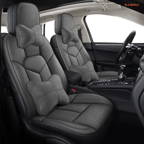 KAHOOL Custom Leather car seat cover For AUDI A4 A3 A6 Q3 Q5 Q7 A1 A5 A7 A8 TT R8 Automobiles Seat Covers cars seat protector