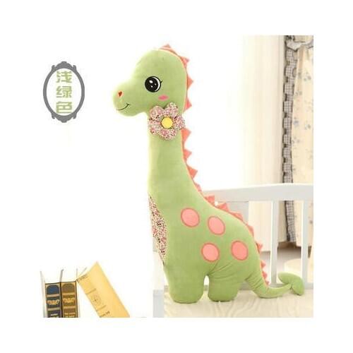 Small light green dinosaur toy creative plush dinosaur pillow doll gift about 80cm 0054
