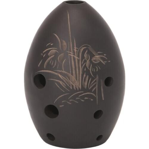8 Holes Ocarina Black Clay Xun Musical Instrument For Children Beginner Gift Whosale&Dropship