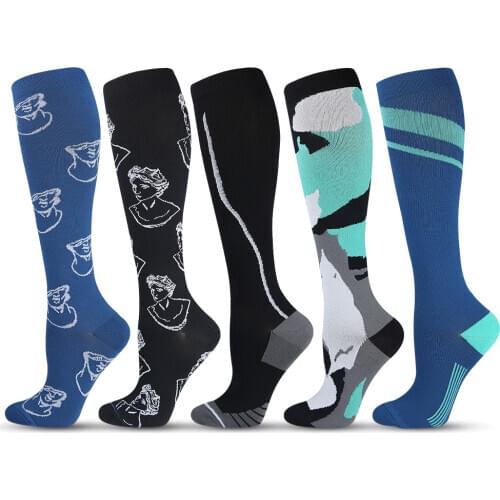 Man Woman 200N Long Tube Sports Running Wear-resistant Compression Socks High Elastic Calf Supporting Compression Socks