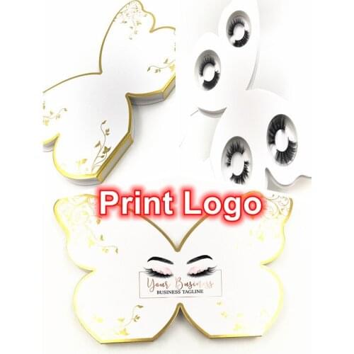 2021 New Mink Eyelashe Boxes Packaging Golden butterfly 4 pairs lash box Wholesale Luxury Lashes Case with Tray Makeup