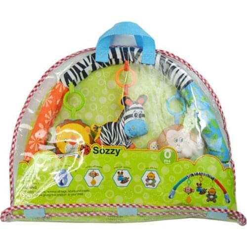 New Baby Stroller Hanging Toys Soft Plush Arch Rattles Ring Bell Infant Educational Toys Crib Accessory