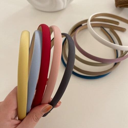 Women Suede Headband Retro Hairbands for Women Girls Solid Color Hair Band Female Hair Accessories Handmade Head Hoop Bezel