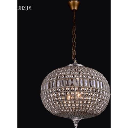 Replica Vintage large oval ball Charming shabby chic FRENCH EMPIRE STYLE BAG CRYSTAL CHANDELIER FOR ornaments hotel church LED