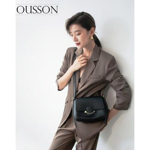 OUSSON New Design Sofe Leather Shoulder Messenger Bag Fashion Flap Crossbody Bags For Women