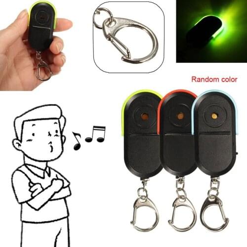 Whistle Sound LED Light Anti-Lost Alarm Key Finder Locator Keychain Device B99