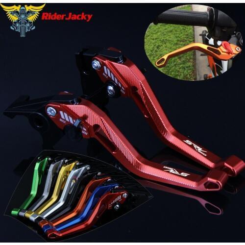 3D design (Rhombus Hollow) Red CNC Motorcycle Adjustable Brake Clutch Lever For Aprilia SRV 850 Srv850 2012-2016 2013 2014 2015