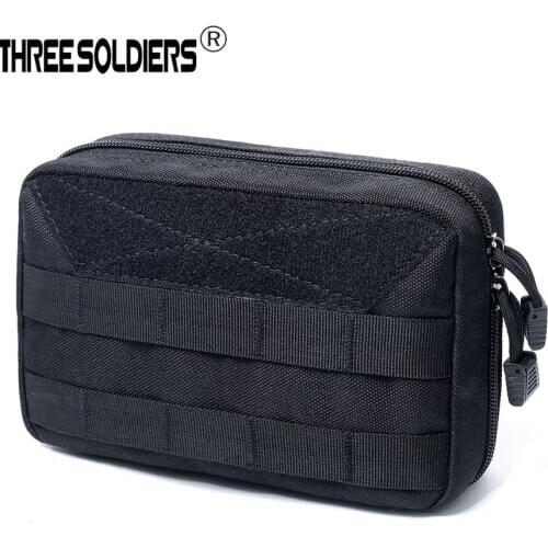 Military Tactical 600D Outdoor Waist Bag Multifunctional EDC Molle Pouch Tool Zipper Waist Pack Accessory Medical belt Bag
