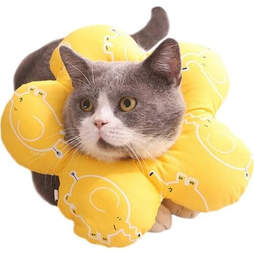 Cat Collars Elizabethan Sunflower Collar Comfortable Soft Neckline for Kitty With Elastic Buckle Design Pet Decoration Supplies