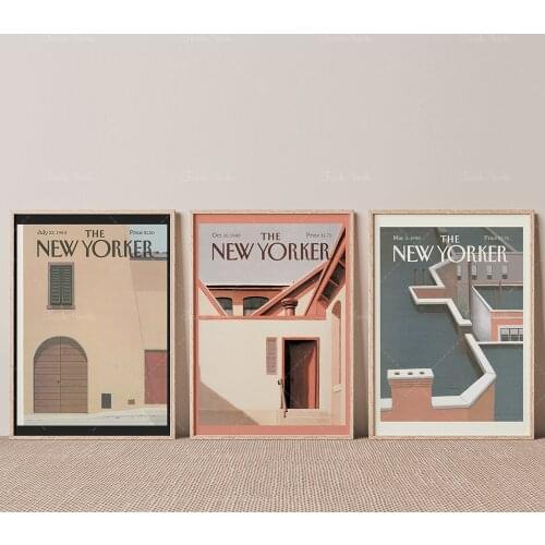 New Yorker Magazine Vintage Prints, Set of 3,Retro, Vintage Art, Gallery Wall, Magazine Prints, 1950,1980