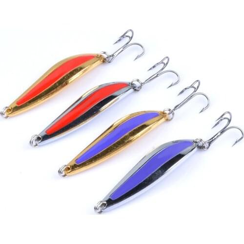 1pcs Metal Spoon Spinner Fishing Lure Hard Baits 5g/7g/10g Dripping oil sequins Noise Paillette with Treble Hook Fishing Tackle