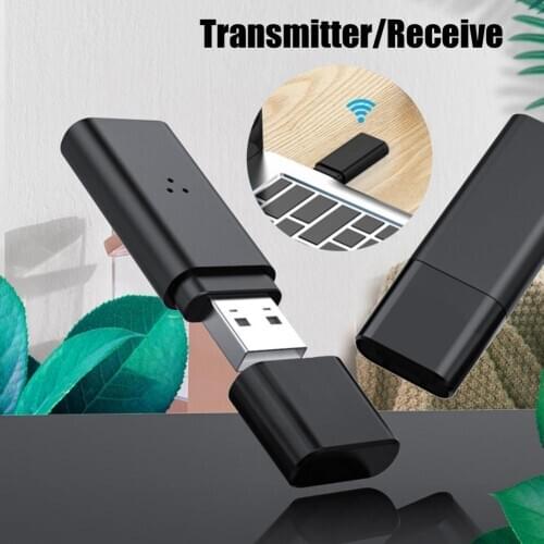 3.5mm Mini USB Bluetooth 5.0 Audio Transmitter Receiver 2 in 1 Wireless Adapter For TV Laptop Computer Speaker Power Amplifier