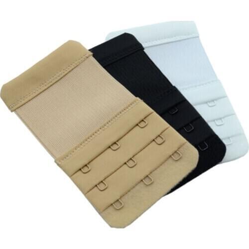 3PCS Bra Extender 2/3/4 Hooks Women Elastic Bra Extension Strap Hook Clip Intimates Adjustable Lengthened Buckle Bra Accessories
