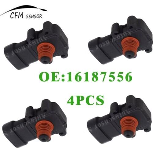 4pcs New 16187556 MAP Pressure Sensor For Buick Cadillac Chevrolet GMC Pontiac Saab