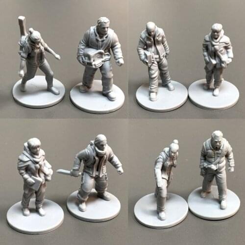 8Pcs/Lot Man Board Game Figure Reaper Miniatures Role Playing RPG Toy