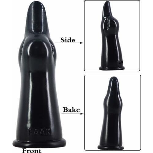 FAAK Animal Dildo Black Anal Plug Sex Toys Prostate Massager For Adults Sex Toy For Men Women Masturbator Butt-Plug Anus SexToy