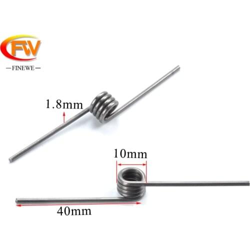 FINEWE 5PCS Custom 1.8mm Spring Steel 90/180 Degree Torsion Spring