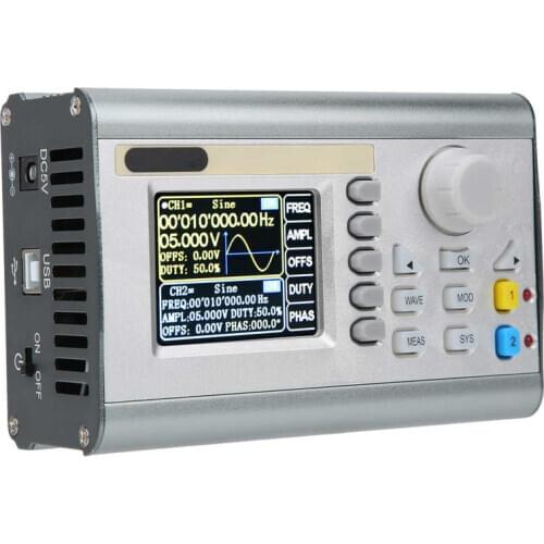 JDS2900-60M 2CH Function Arbitrary Waveform Signal Generator DDS Pulse Signal Sources AC100-240V