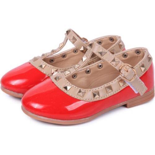 2017 New Kids sneaker Children Shoes Patent Leather Girl Flat Discount Shoes Size 21-36