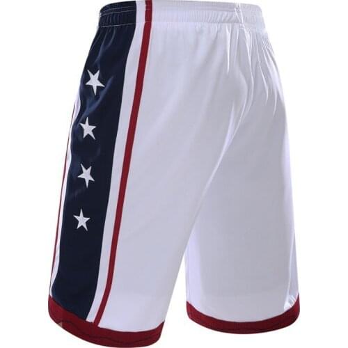 Summer Mens Sport USA Basketball Shorts Training Men Active Shorts Loose Pockets Running Fitness Jogging short Trouser