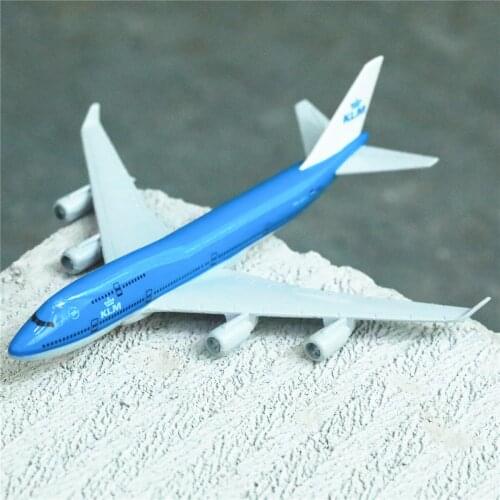 KLM Royal Dutch Airlines Airplane Diecast Aircraft Model 6" Metal Plane Aeroplane Home Office Decor Mini Moto Toys for Children