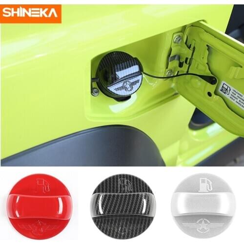 SHINEKA Interior Mouldings For Suzuki Jimny Car Inner Fuel Tank Cap Decoration Cover Stickers Accessories For Suzuki Jimny 2019